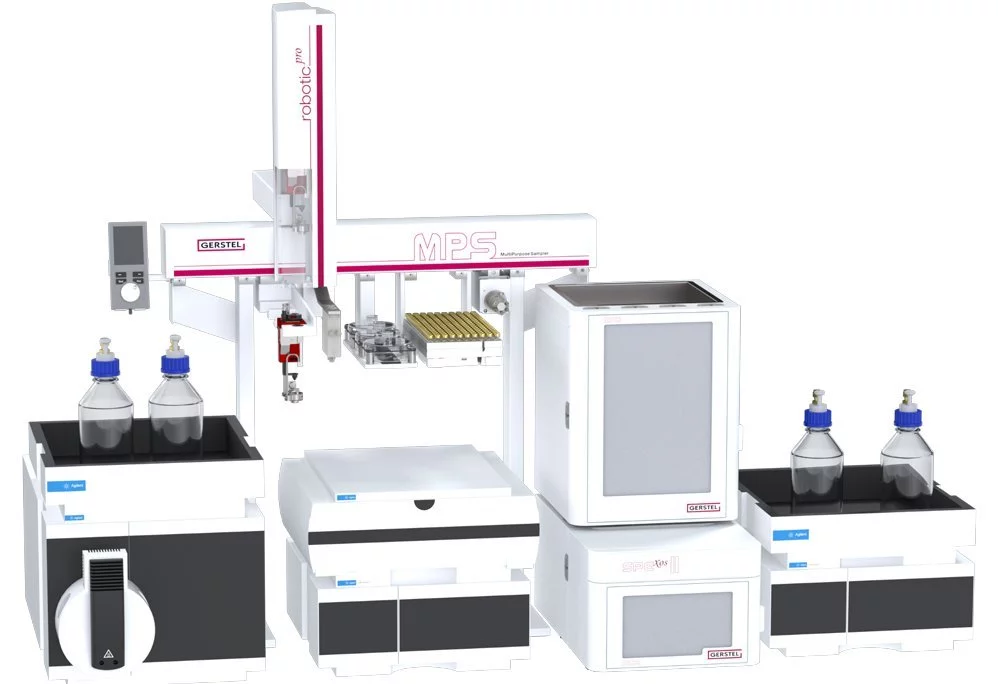 GERSTEL automated PFAS sample preparation SPE LC-MS MS system
